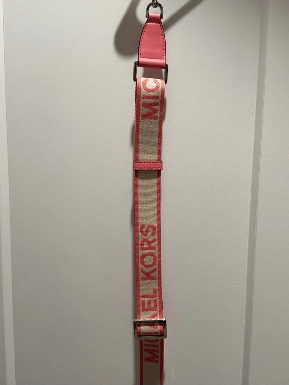 Michael Kors Pink and Cream Strap with Logo